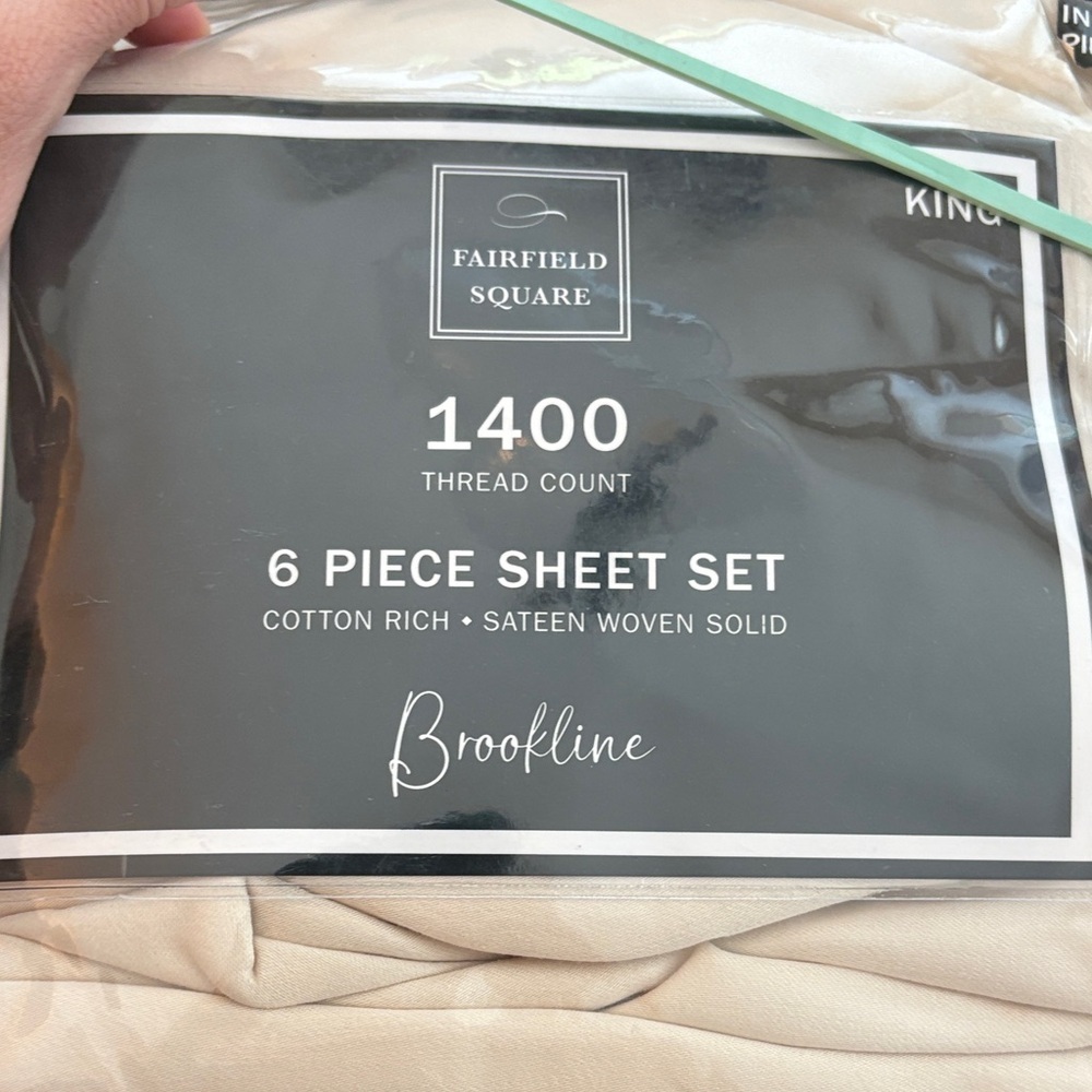 Cream 6 Piece Sheet Set